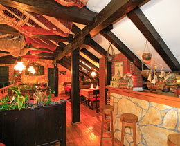 Tastefully decorated inner space